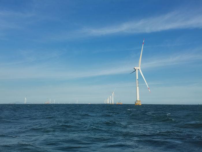 亚太单机容量最大海上风机在好博体育福清兴化湾风电场成功并网发电